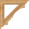 Ekena Millwork Balboa Traditional Rough Sawn Bracket w/ Offset Brace, Western Red Cedar, 8"W x 42"D x 42"H BKT0806X42X42BOA01RWR - alternate 2